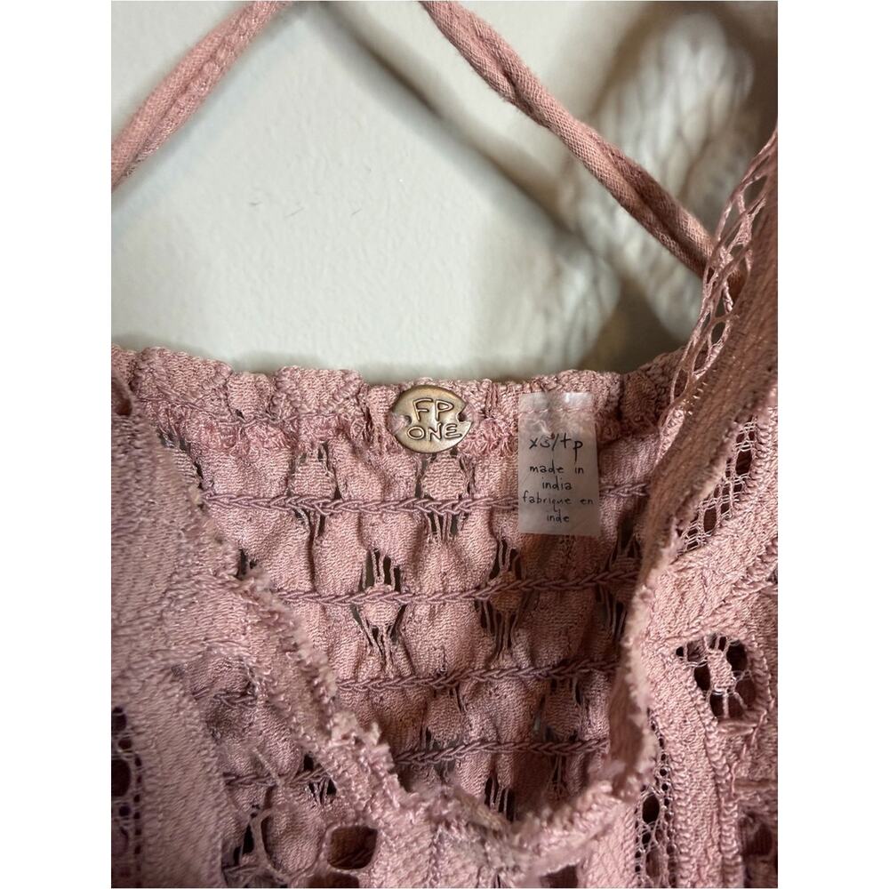 Free People Size XS Adella Slip Dress Pink Rose - Picture 6 of 9